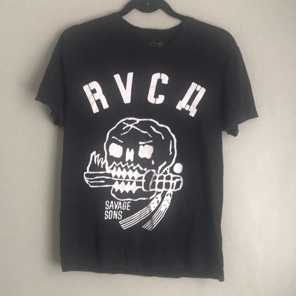 RVCA Other - RVCA Savage Sons Skull Tee